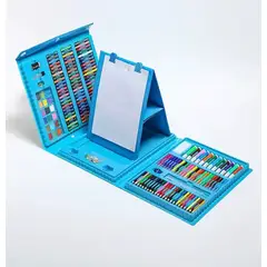 GENERICO - Set Maleta De Arte 208 Piezas Para Niños Regalo CELESTE.