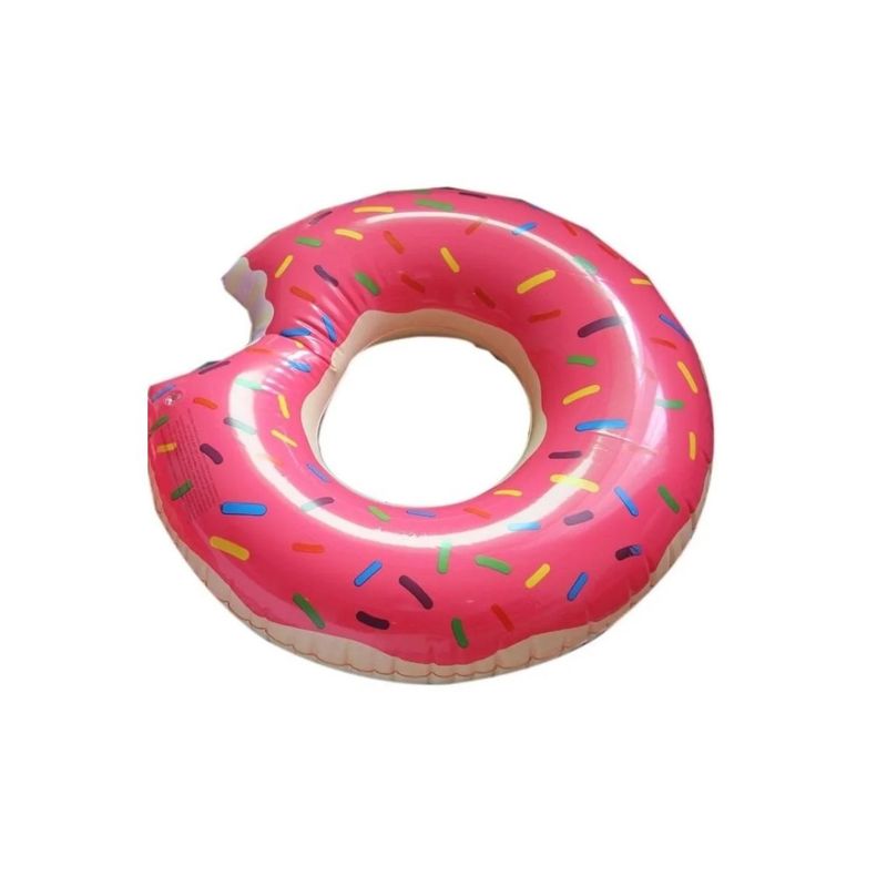 GENERICO - Flotador Inflable Diseño Donut 120cm Piscinas Inflables Fucsia