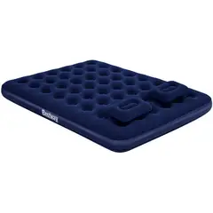 BESTWAY - Colchon inflable queen con inflador+2 cojin azul