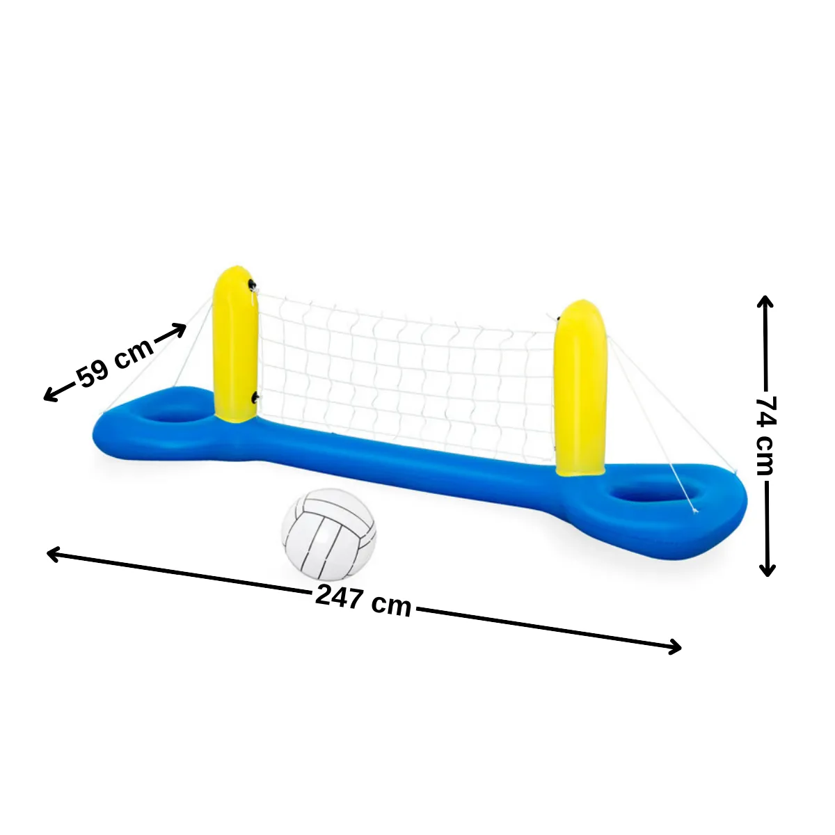 BESTWAY - Malla de voleibol inflable 147x14x94cm Bestway