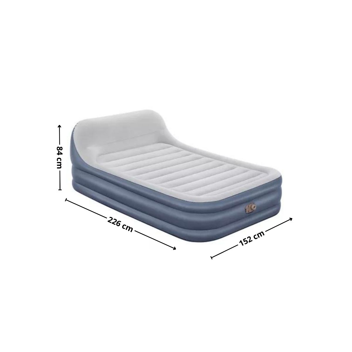 BESTWAY - Colchon inflable electrico cabecero 226x152x84cm Bestway