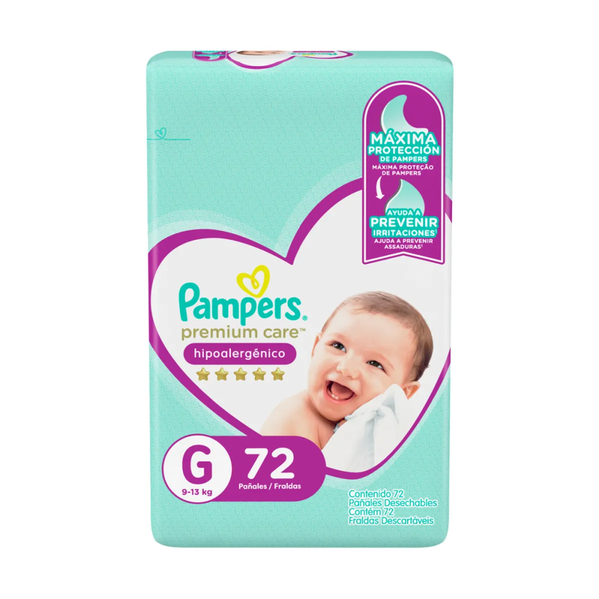PAMPERS - Pampers Pañal Premium Care G x72 Uds
