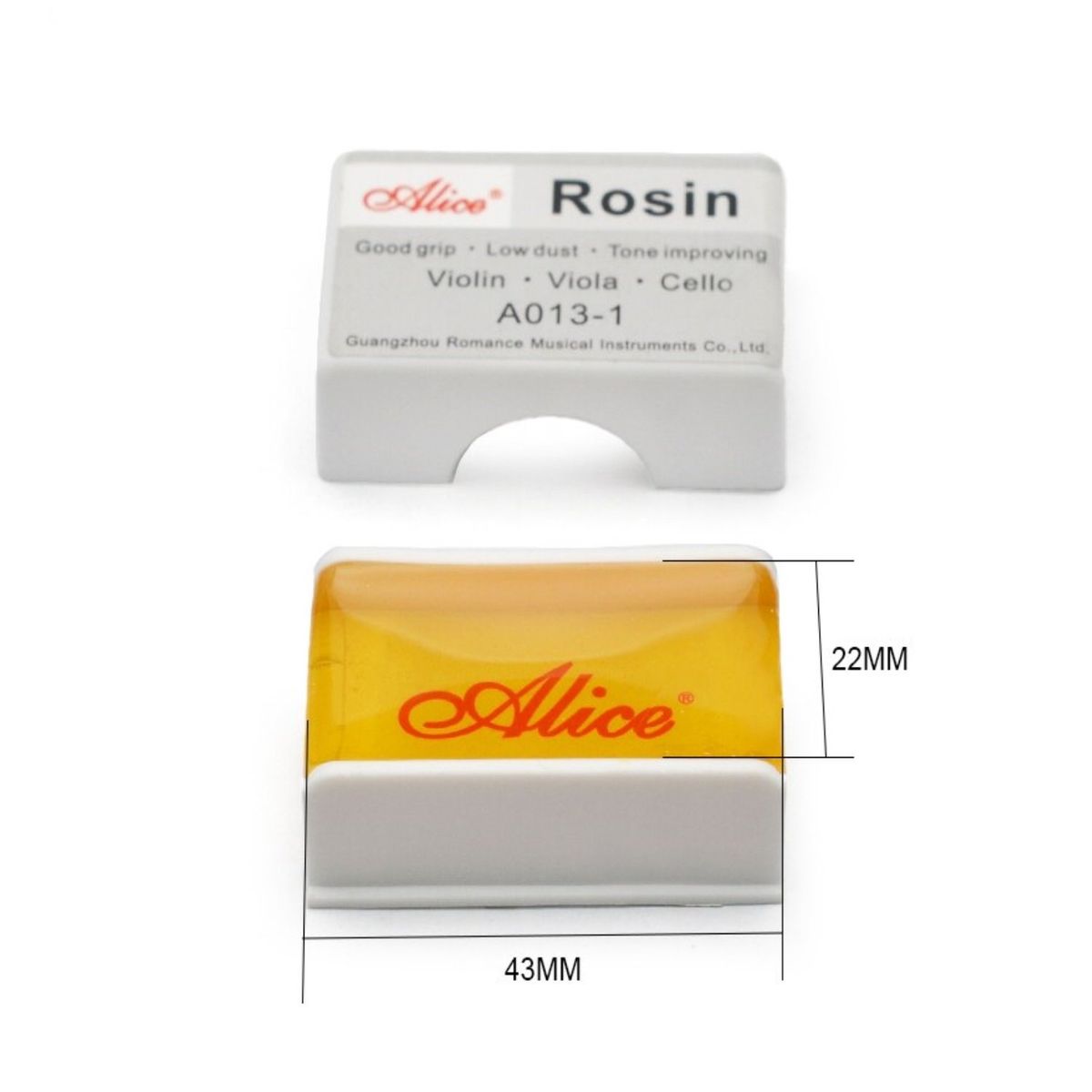 ALICE - Resina Pecastilla Colofonia Alice A013-1 Violín Viola Cello