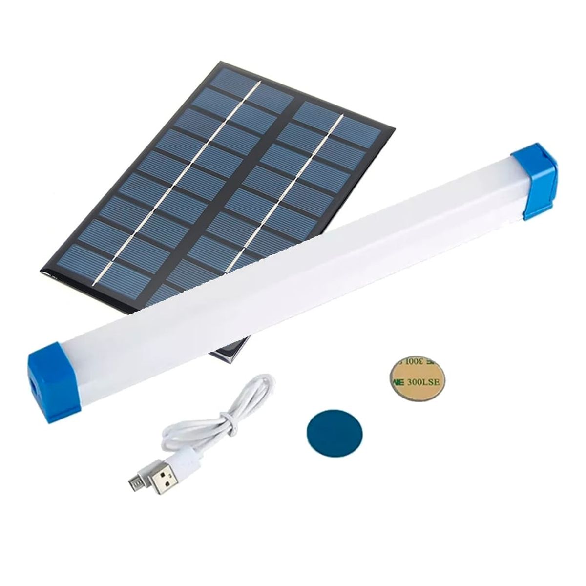 GENERICO - Tubo Recargable Luz Led Emergencia 60w Usb Solar