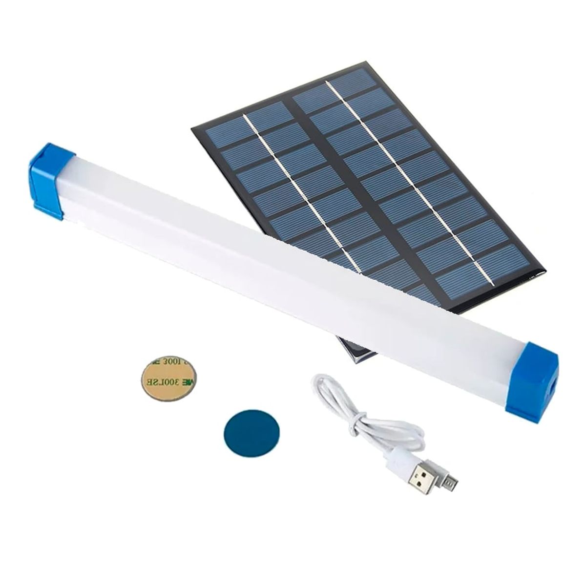 GENERICO - Tubo Recargable Luz Led Emergencia 60w Usb Solar