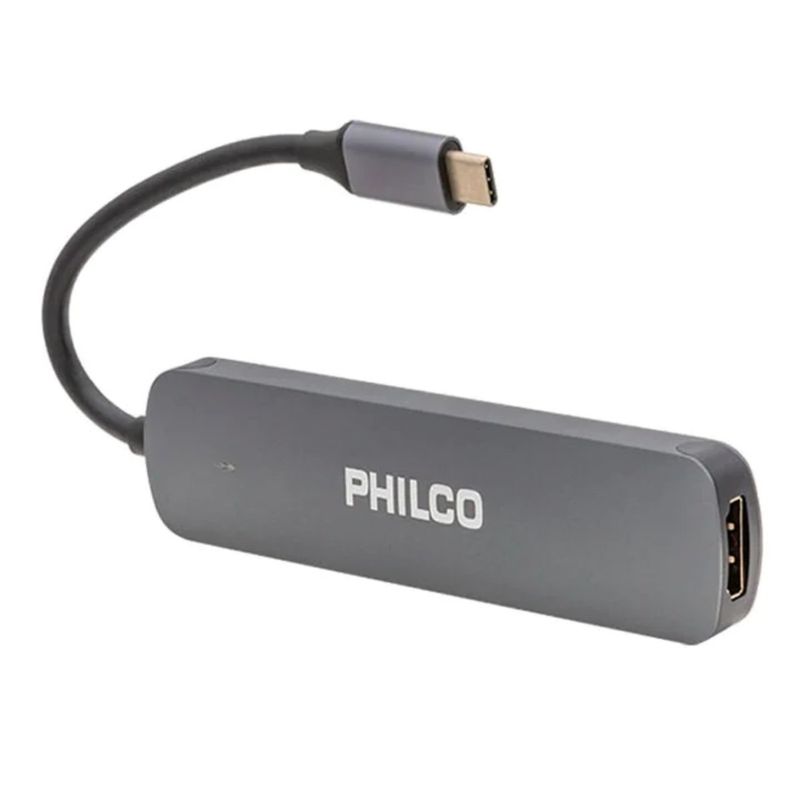 PHILCO - ADAPTADOR 6 EN 1 HUB TIPO C A HDMI + USB 30