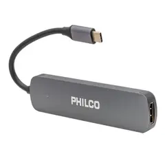 PHILCO - ADAPTADOR 6 EN 1 HUB TIPO C A HDMI + USB 30