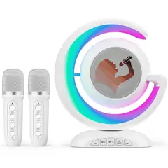 OEM - Parlante Altavoz Bluetooth Portátil Con 2 Micrófonos Inalámbricos