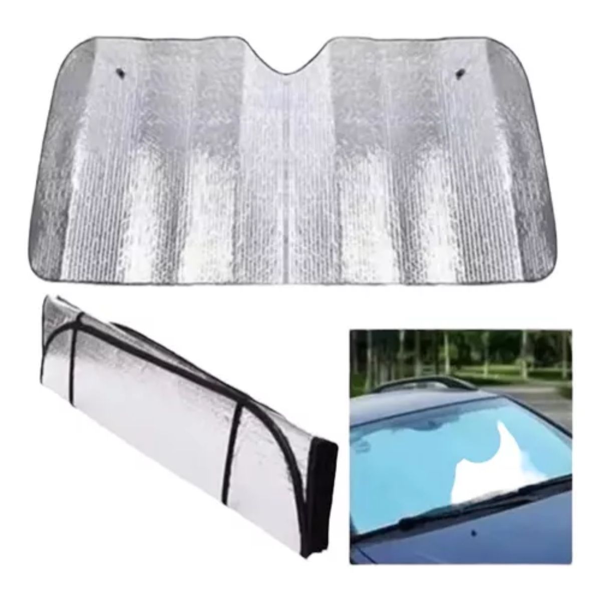 GENERICO - Protector Solar De Parabrisas 140x 70cm Tapa Sol Sombrilla