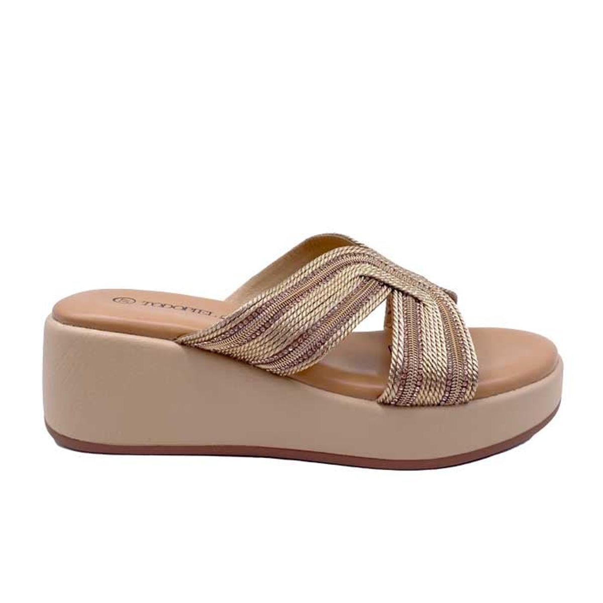 TODOPIEL - Sandalia Mujer Beige ZB026 Todopiel
