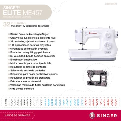 Imagen 2 del producto Máquina De Coser Elite ME457