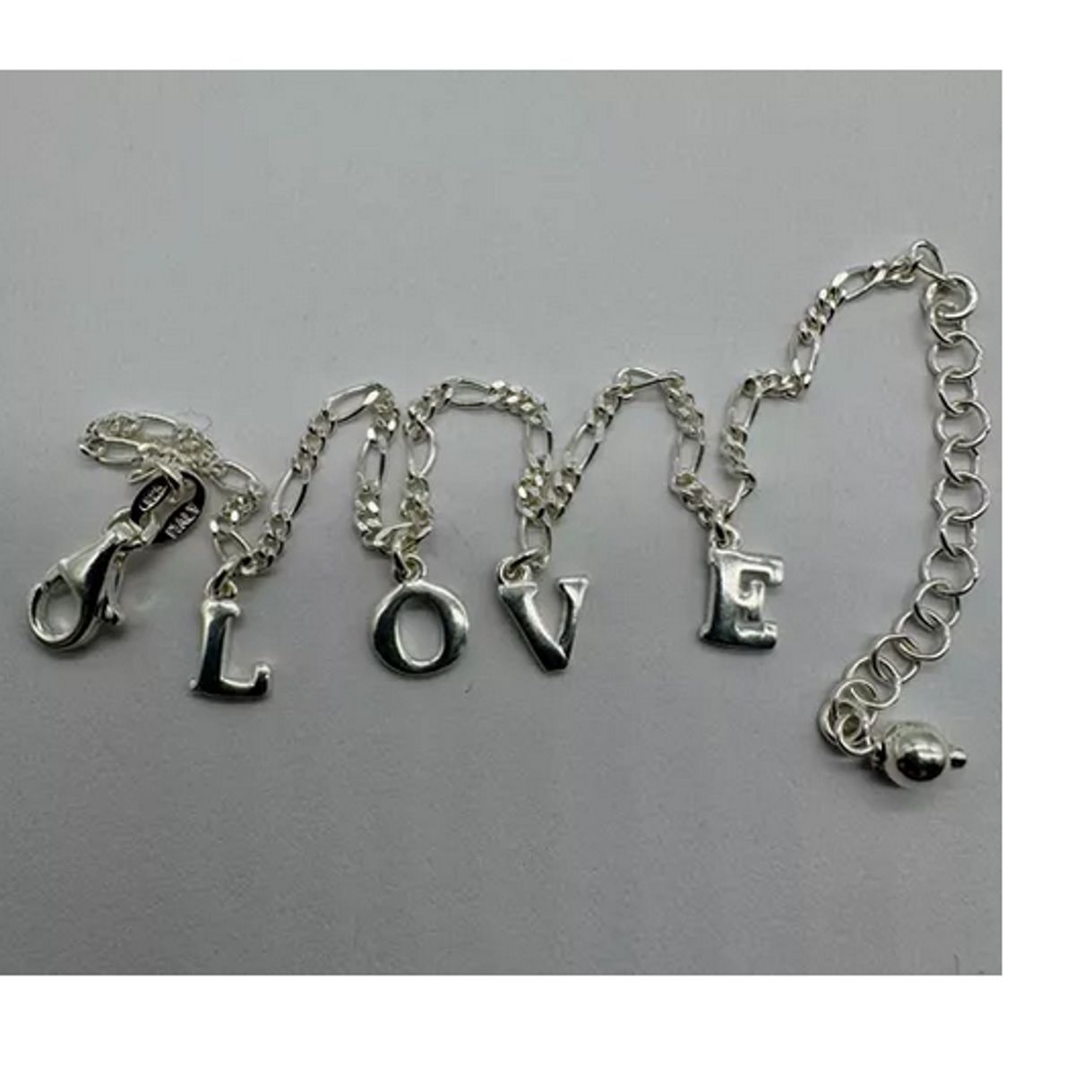GENERICO - Pulsera Mujer Love Amor Plata Italiana 925