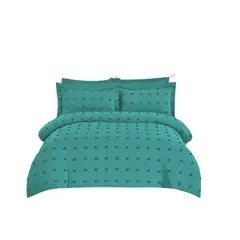 GENERICO - Cubrecama Quilt De Verano Diseño Mini Pompón 2 Plazas