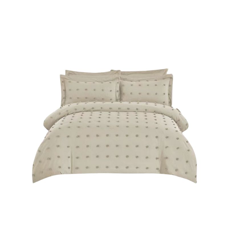 GENERICO - Cubrecama Quilt De Verano Diseño Mini Pompón 2 Plazas