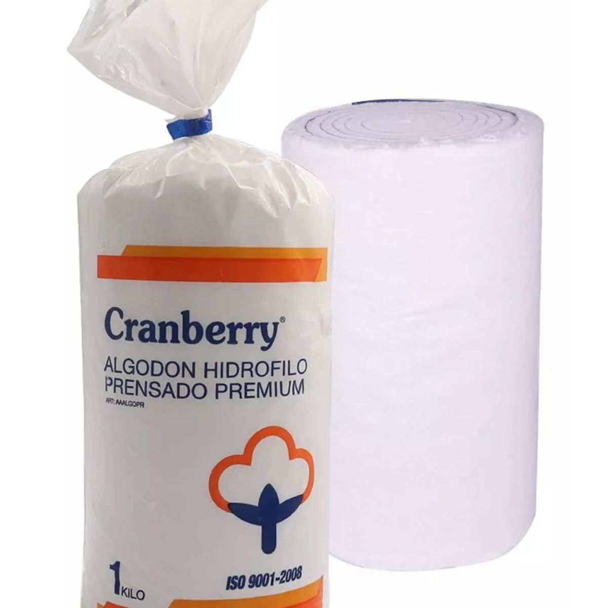 CRANBERRY - Algodon Hidrofilo Prensado Premiun 1 Kilo Cranberry