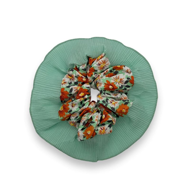 EDEN - Scrunchie Tipo Rumba Simple ESTAMPADA Para El Cabello