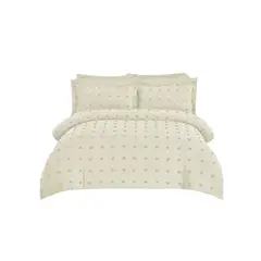 GENERICO - Cubrecama Quilt De Verano King Diseño Mini Pompón