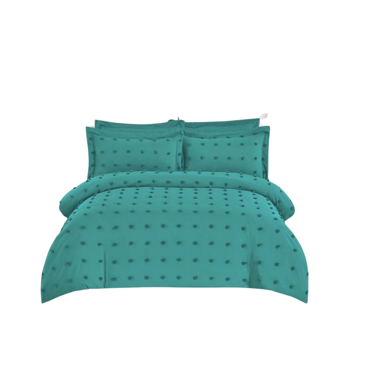 GENERICO - Cubrecama Quilt De Verano King Diseño Mini Pompón