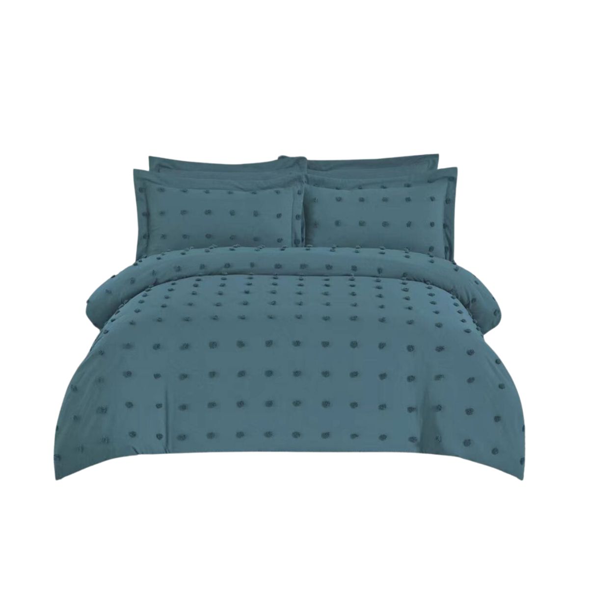 GENERICO - Cubrecama Quilt De Verano King Diseño Mini Pompón