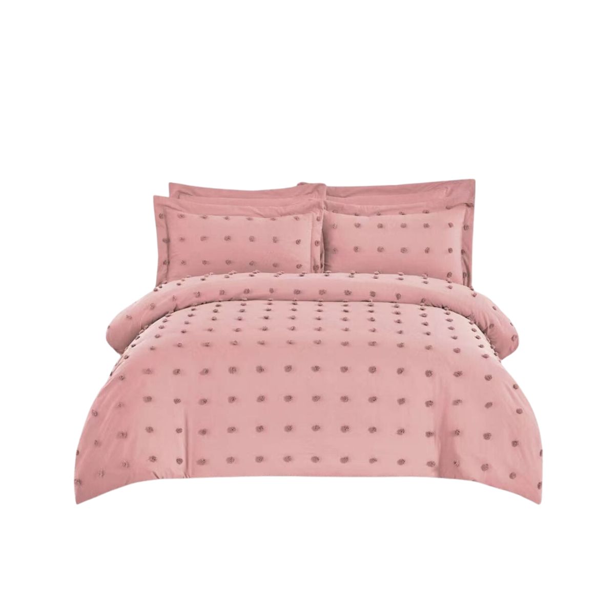 GENERICO - Cubrecama Quilt De Verano King Diseño Mini Pompón