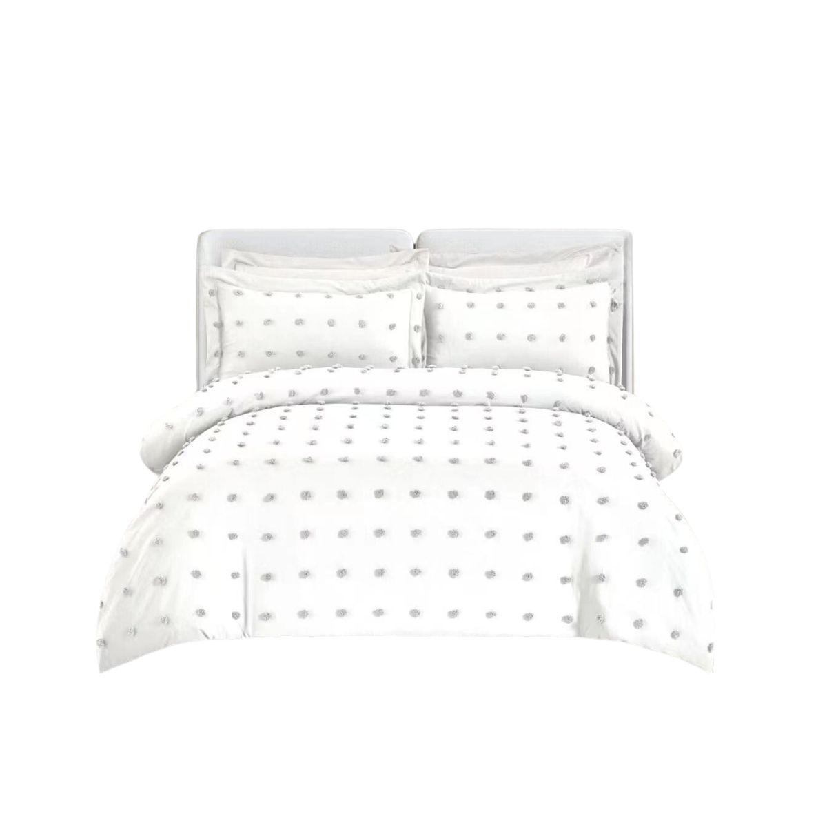 GENERICO - Cubrecama Quilt De Verano King Diseño Mini Pompón