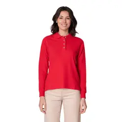 INDUSBORD - Polera Piqué Manga Larga Premium Textura Suave Mujer Uv50 Certificada