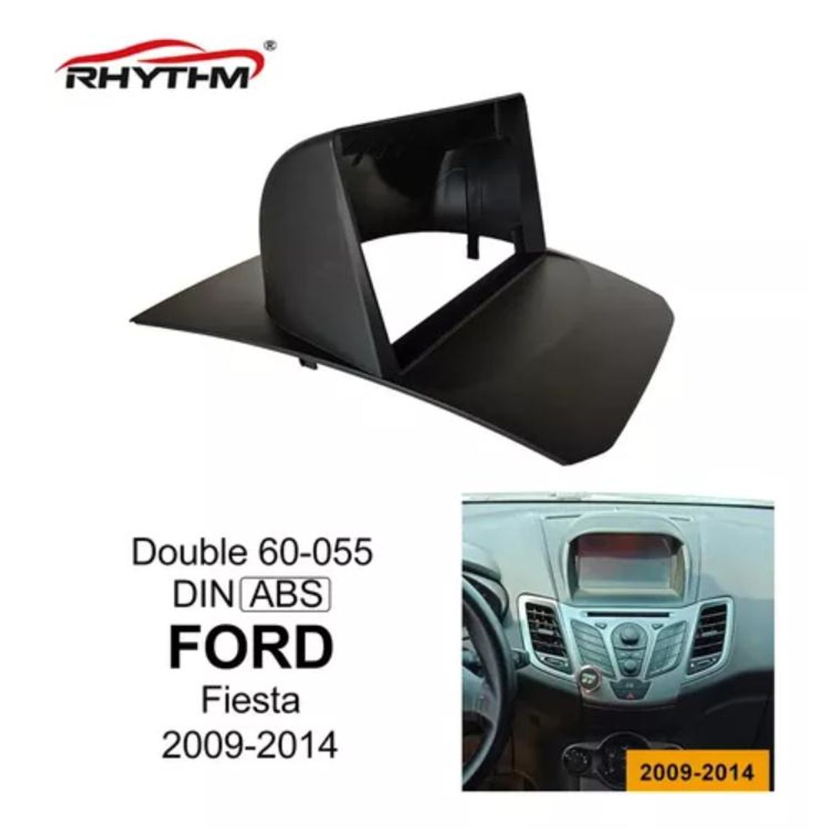 GENERICO - Bisel Adaptador Radio 9pul Ford Fiesta 2009-2014 Auto