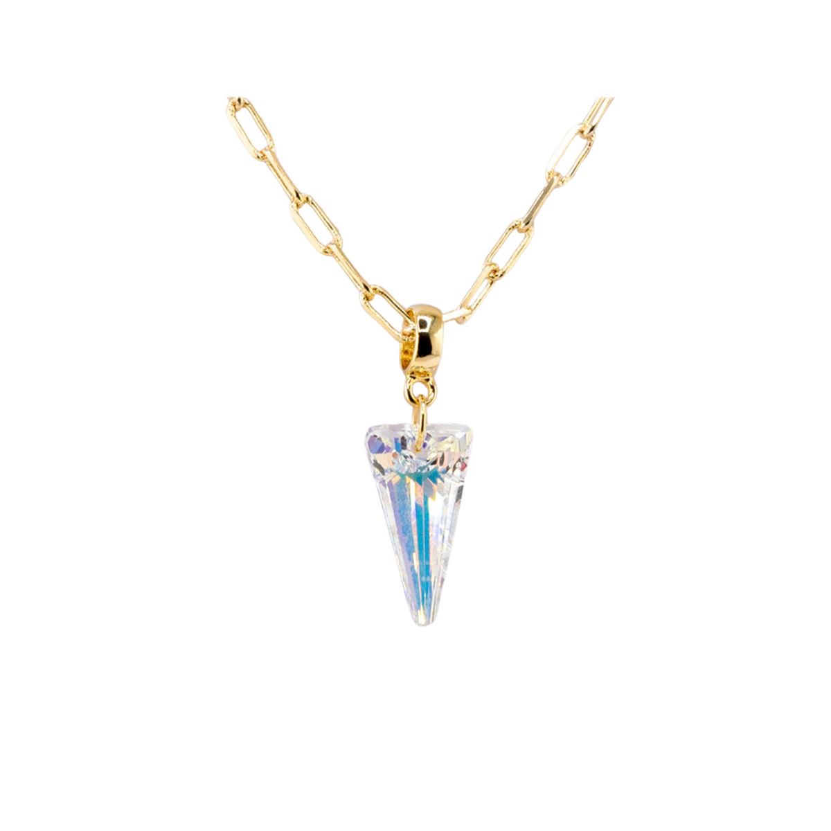 JOYAS MONTERO - Collar Chiara Roma Gold 24K creado cristales de Swarovski® Aurora Boreal