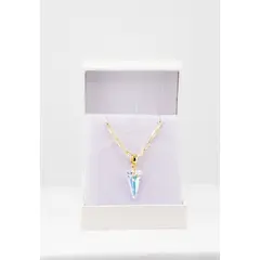 JOYAS MONTERO - Collar Chiara Gold Baño de Oro 24k y Cristales Genuinos Aurora Boreal