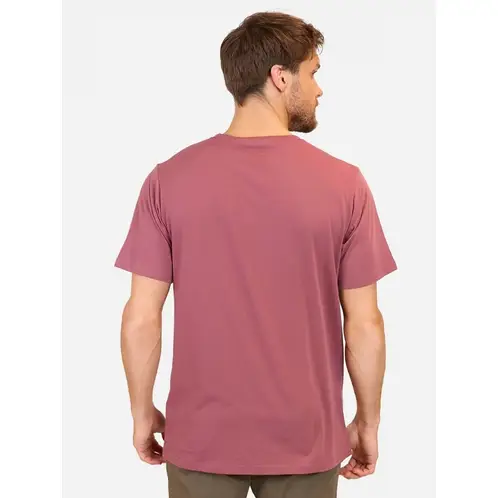 RIP CURL - Polera MC Hana Original Rc Logo Tee Burdeo Hombre