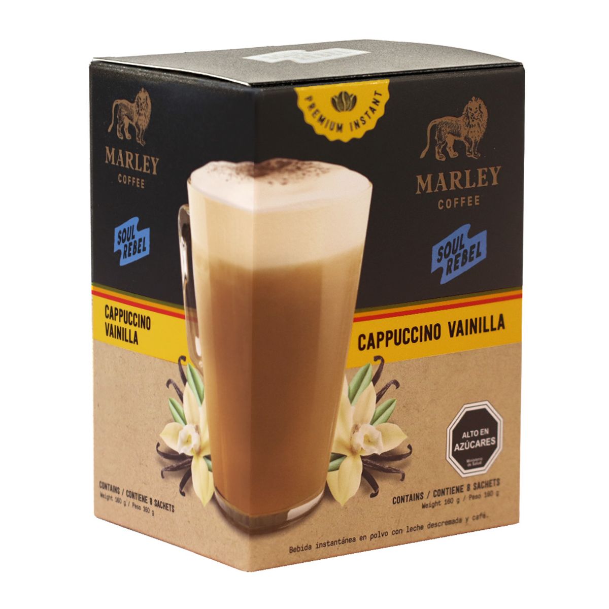 MARLEY COFFEE - Marley Soul Rebel Capuccino Vainilla + Mug negro