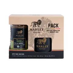 MARLEY COFFEE - Café Liofilizado Positive Vibration 100 G + Marley Mug Negro