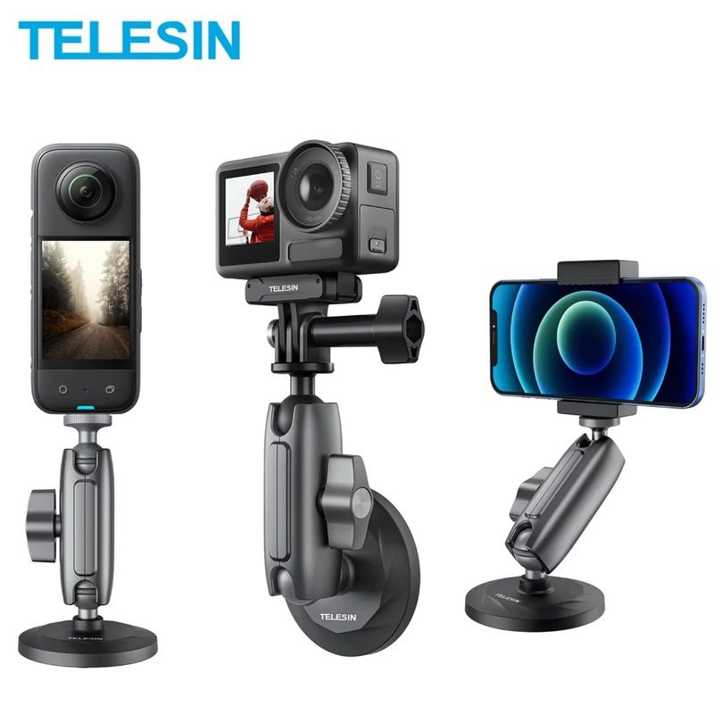 TELESIN - Magnético Aluminio para Smartphone Cámaras Gopro y Otras