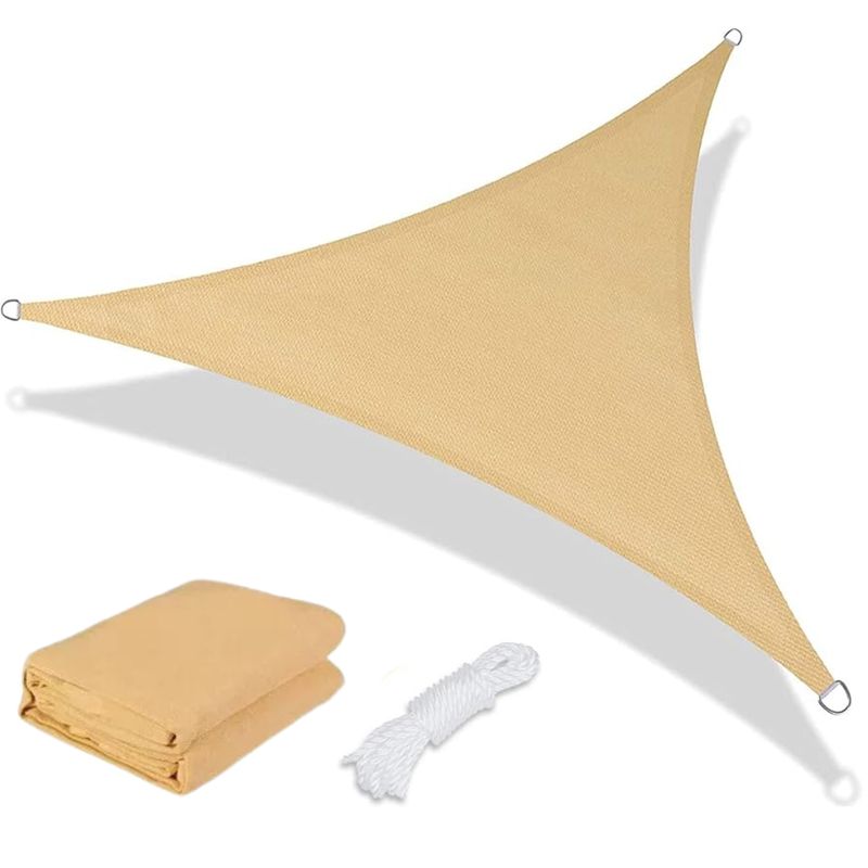 GENERICO - Toldo Vela Sombra Triangular 5x5x5 Metros