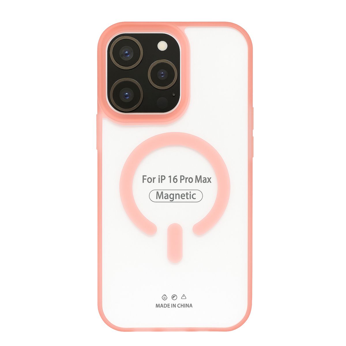 JOIGO - Carcasa Para iPhone 16 Pro Matte Magsafe Rosado