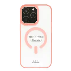 JOIGO - Carcasa Para iPhone 16 Pro Matte Magsafe Rosado