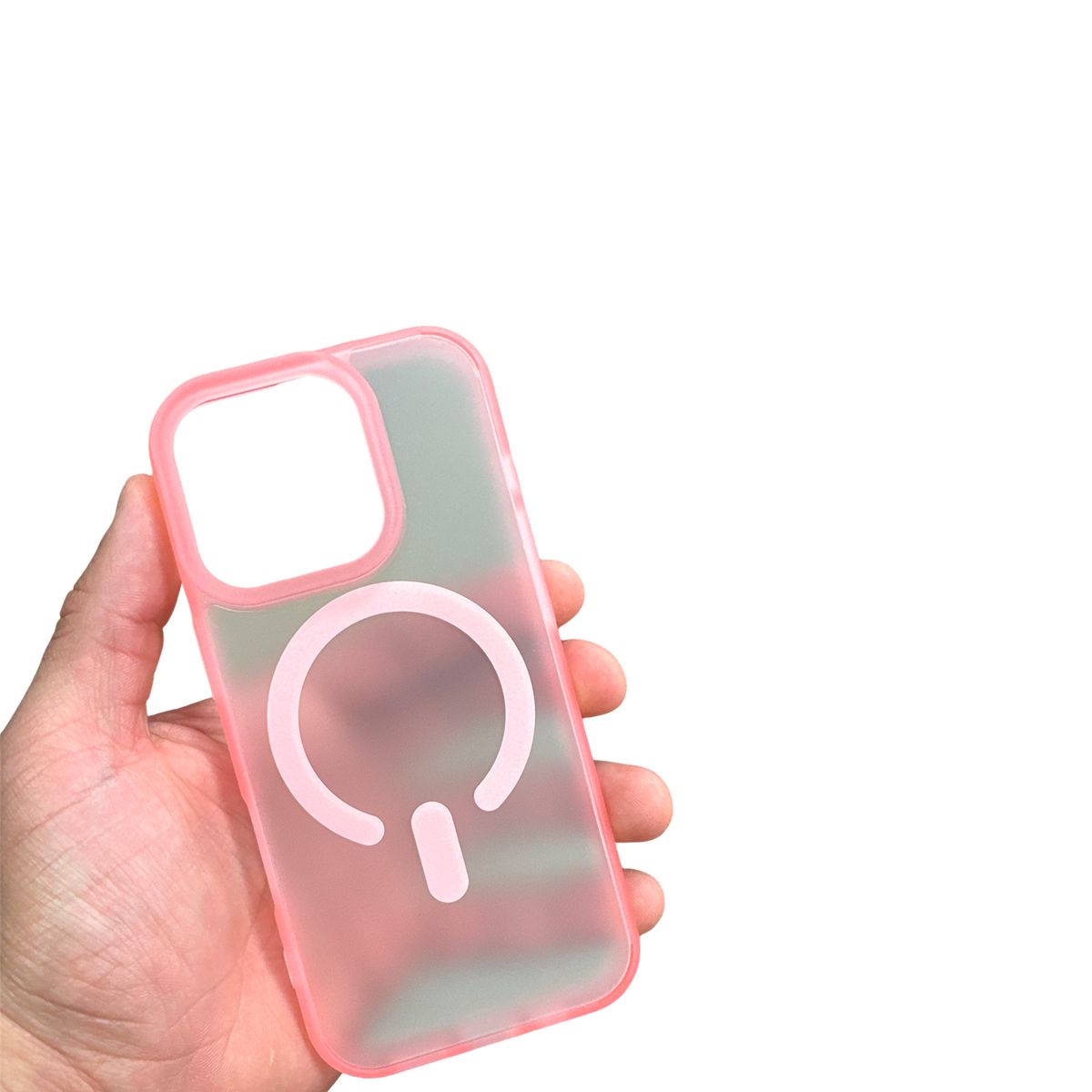 JOIGO - Carcasa Para iPhone 16 Pro Matte Magsafe Rosado