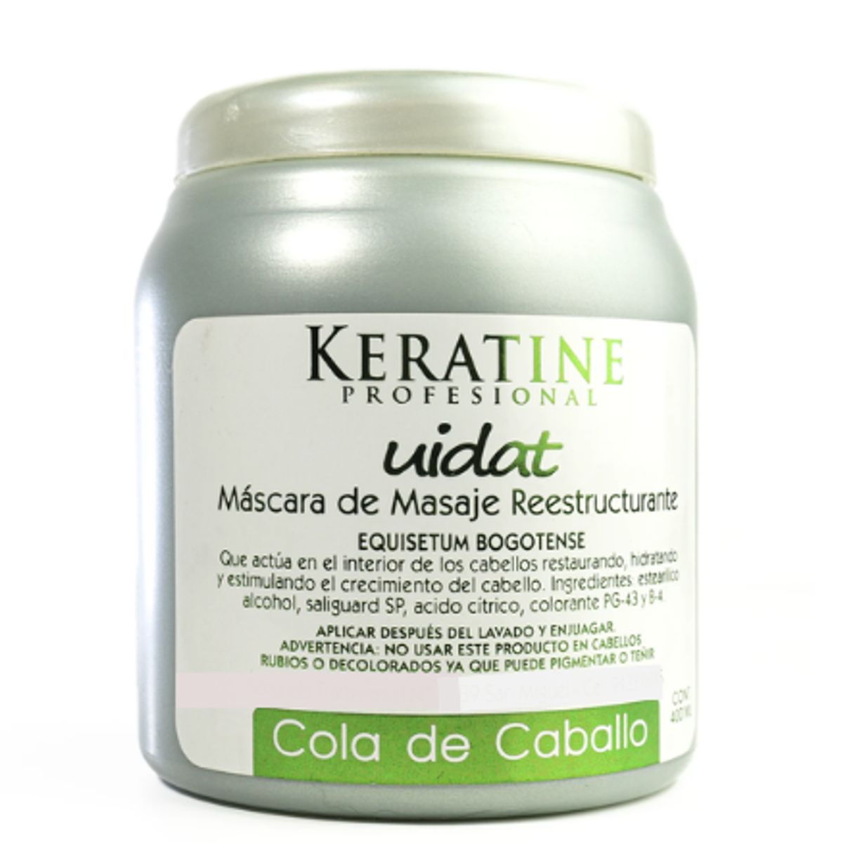 GENERICO - Mascara capilar reestructurante y fortalecedora capilar 1kg