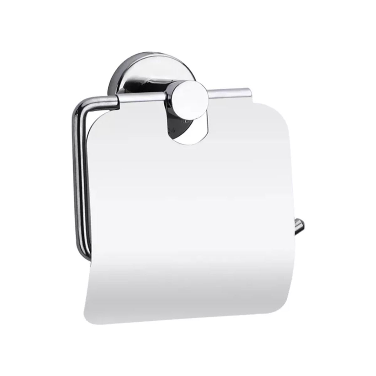 IMPORTCLICK - Soporte Papel Higiénico Baño Acero Inoxidable 12x14x7 CM Plateado IMPORTCLICK