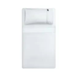 HEBRA - Juego de Sabana 300H Bord 1 Blanco 2 P