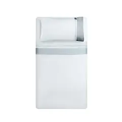HEBRA - Juego de Sabana 300H Bord 2 Gris 2P