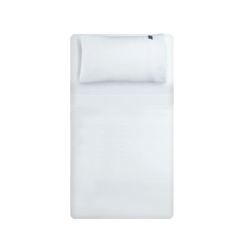 HEBRA - Juego de Sabana 300H Bord 2 Blanco K
