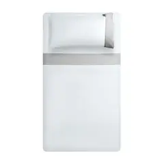 HEBRA - Juego de Sabana 300H Guarda Lino Gris King
