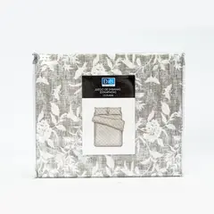 DIB - Sabanas Estampadas 15P Flores- Gris