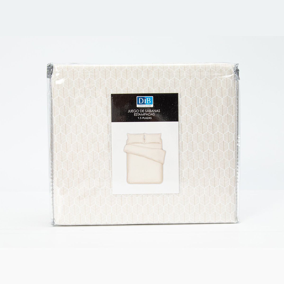 DIB - Sabanas Estampadas 1.5P Panal Beige