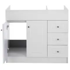 DOMSA - Mueble Vanitorio B100PHD BLANCO SIN CUBIERTA 98x80x45cm