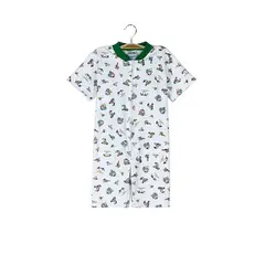 K NABIL - Pijama Enterito Infantil - Ositos Playeros - Algodón Corto