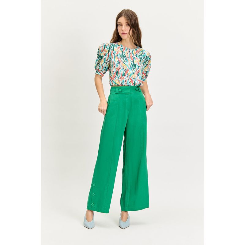 IO - Pantalon Verde Musgo Mujer Io