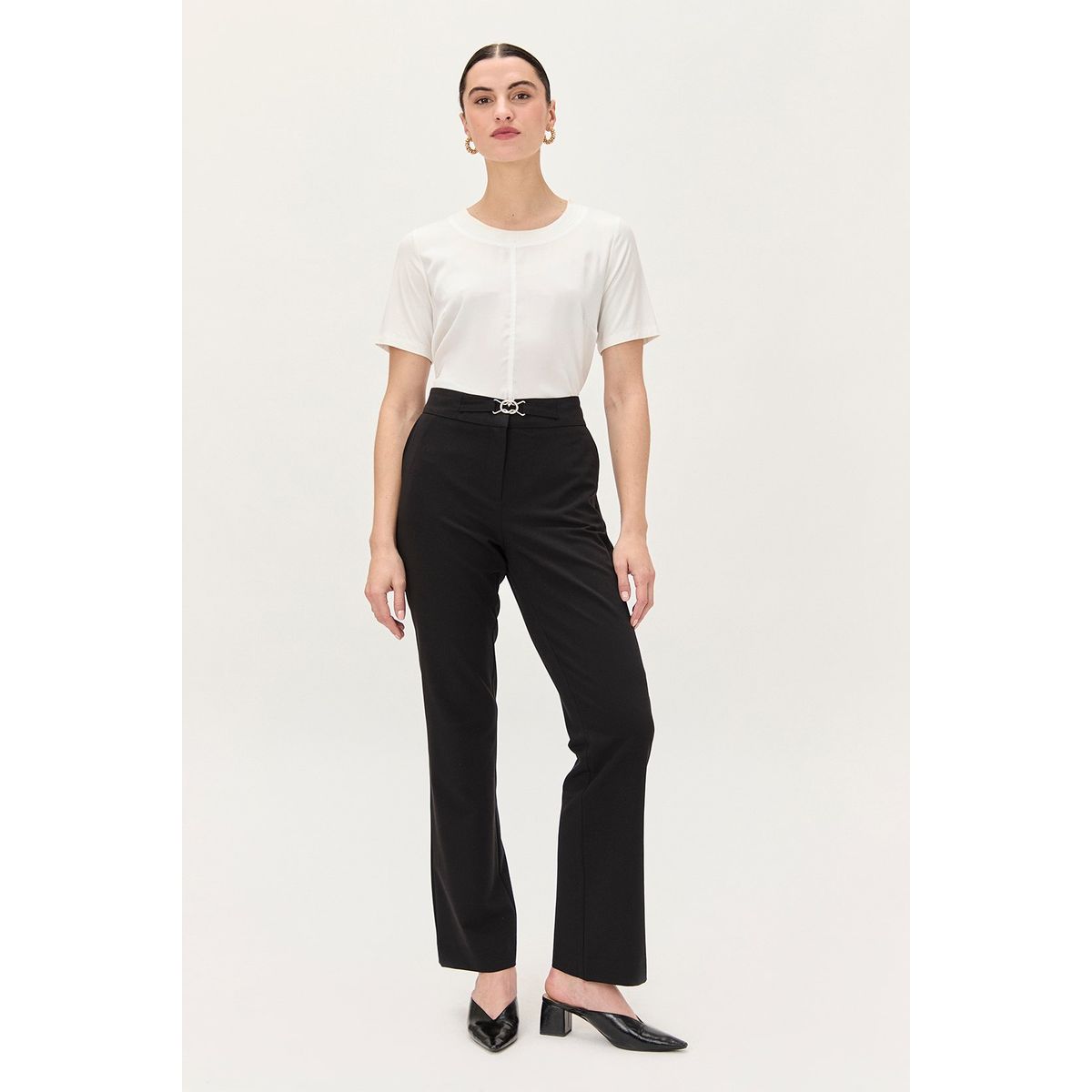 MA GRIFFE - Pantalon Negro Mujer Magriffe