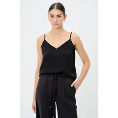 IO - Blusa Sin Mangas Negro Mujer
